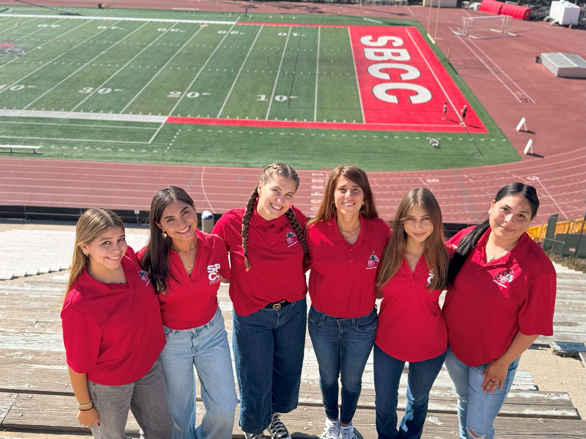 student workers posing for a photo
