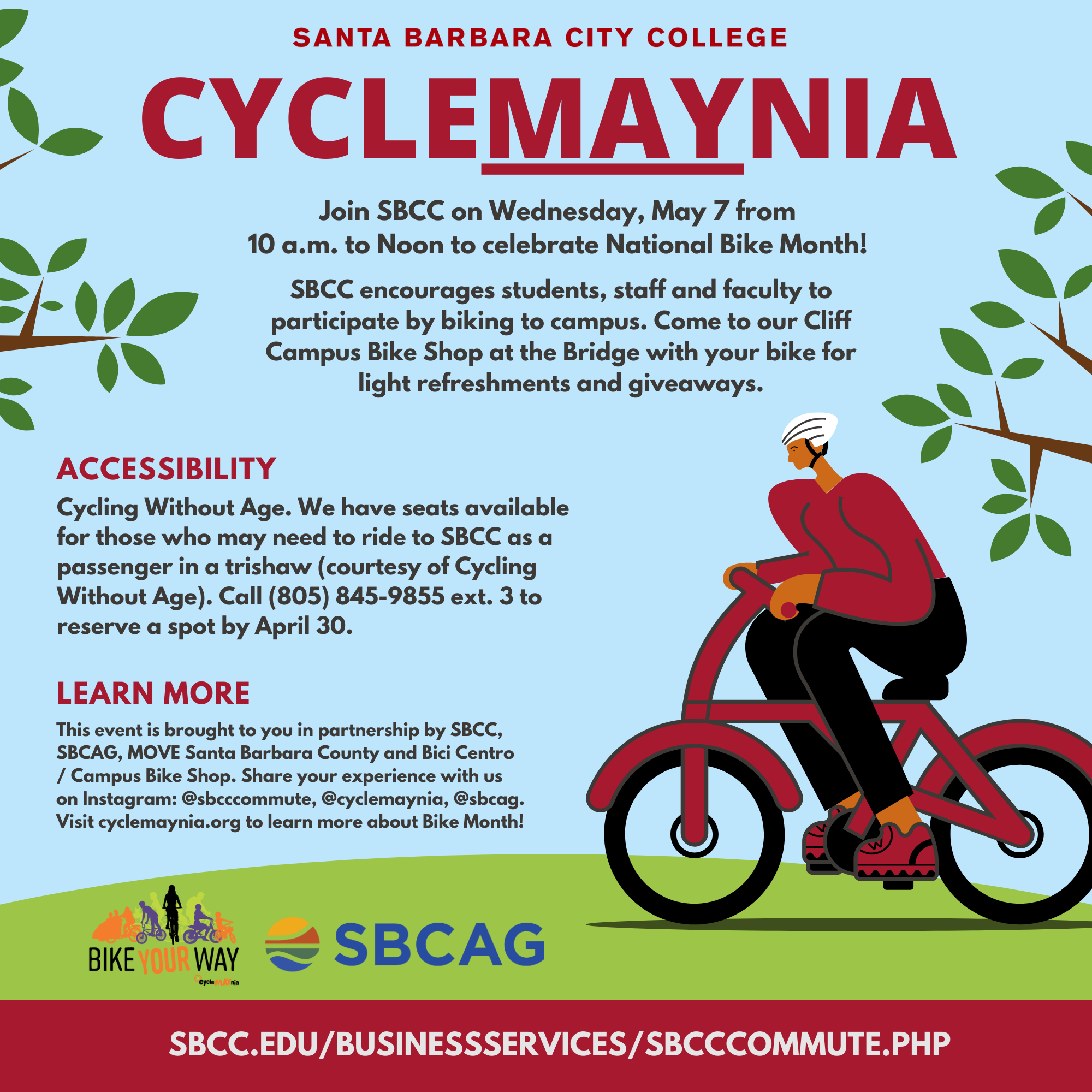 CycleMAYnia 2025 - Wednesday, May 7 from 10 a.m. to noon
